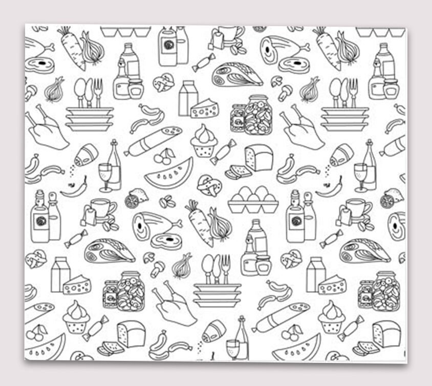8x6 Custom Food Basket Liners